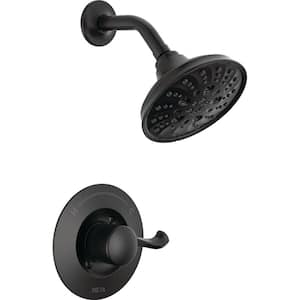 Esato Single-Handle 5-Spray Shower Faucet with H2Okinetic in Matte Black (Valve Included)