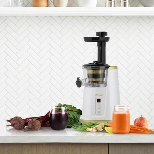 Cold Press Masticating Vertical Juicer, White JC3000WH13 - The Home Depot
