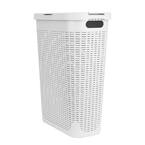 Modern Homes 40 L Laundry Hamper White 67521 - The Home Depot