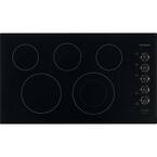 36 in. Radiant Electric Cooktop in Black with 5 Elements including Quick Boil Element