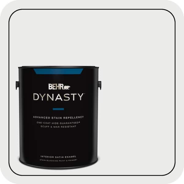 BEHR DYNASTY 1 gal. #PWN-36 Celestial Glow Satin Enamel Interior Stain-Blocking Paint and Primer