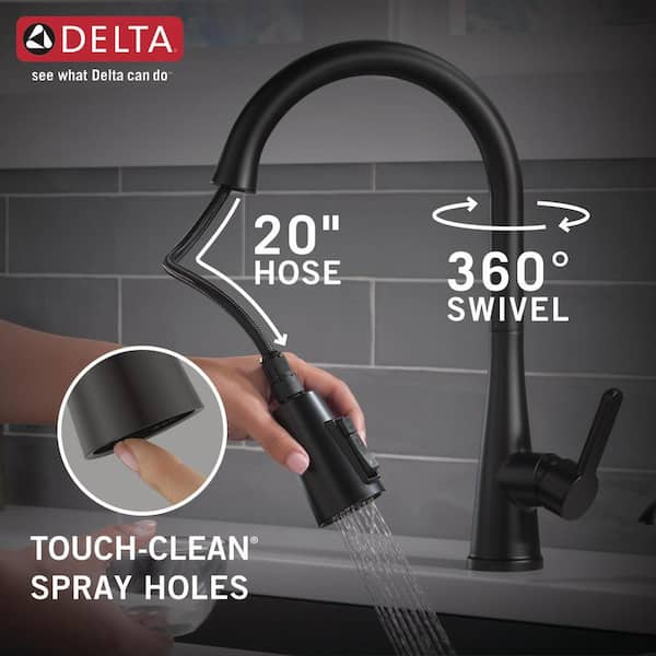 Delta Greydon Touch2O Single Handle Pull Down Sprayer Kitchen Faucet with  ShieldSpray Technology in SpotShield Stainless Steel 19826TZ-SPSD-DST - The  Home Depot