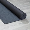 Ottomanson Scrabe Rib Waterproof Non-Slip Rubberback Solid 5x7 Indoor/Outdoor Entryway Mat, 5' x 6'11 inch, Gray