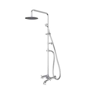Abyss 8 in. x 21 in. 1/4 in. Shower Faucet Set with Handshower in Chrome