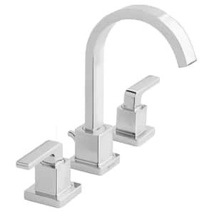 Farrington 8 in. Widespread Double-Handle High-Arc Bathroom Faucet in Polished Chrome