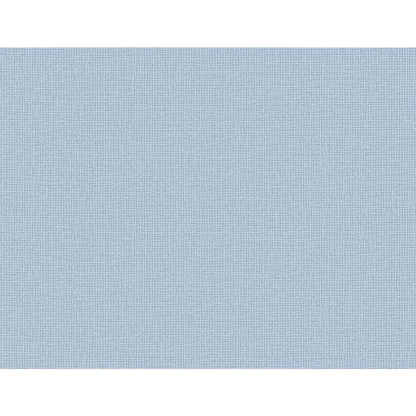A-Street Prints Marblehead Bluebell Crosshatched Grasscloth Wallpaper Sample