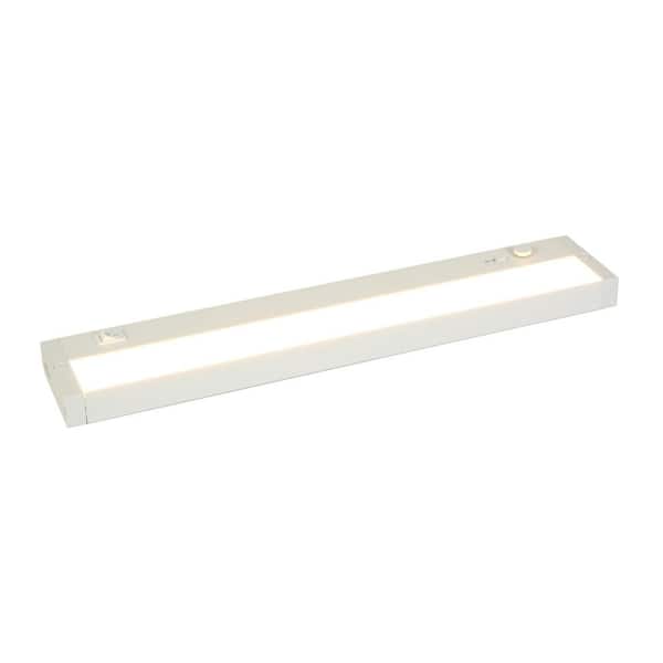 5 CCT 18 in. Plug-in/Hardwired White Color Changing Integrated LED Linkable Under Cabinet Light
