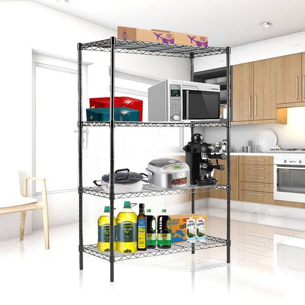 Black with Natural, Pantry Shelf Unit — etúHOME