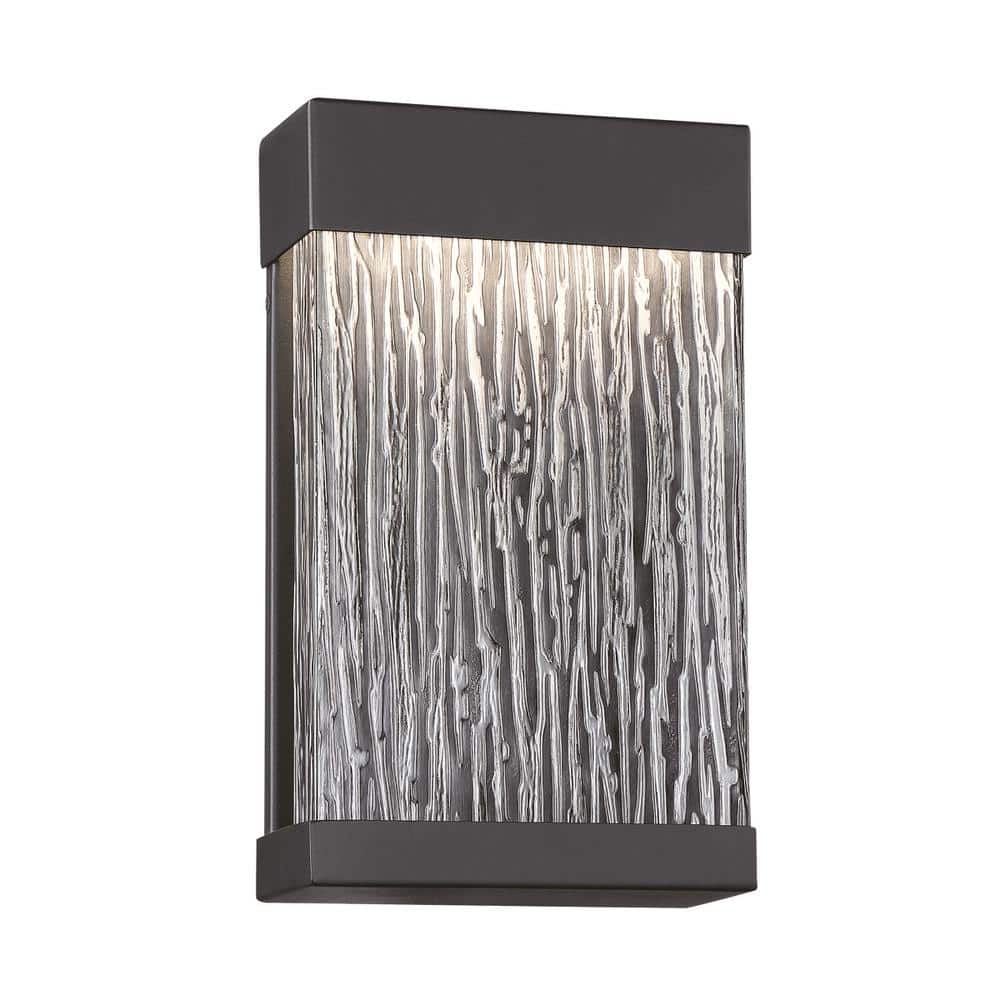 Medium 1-Light Black Integrated LED Outdoor Wall Sconce -  Eurofase, 35891-017