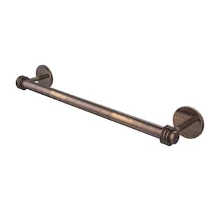 Satellite Orbit Two Collection 36 in. Towel Bar with Dotted Detail in Venetian Bronze