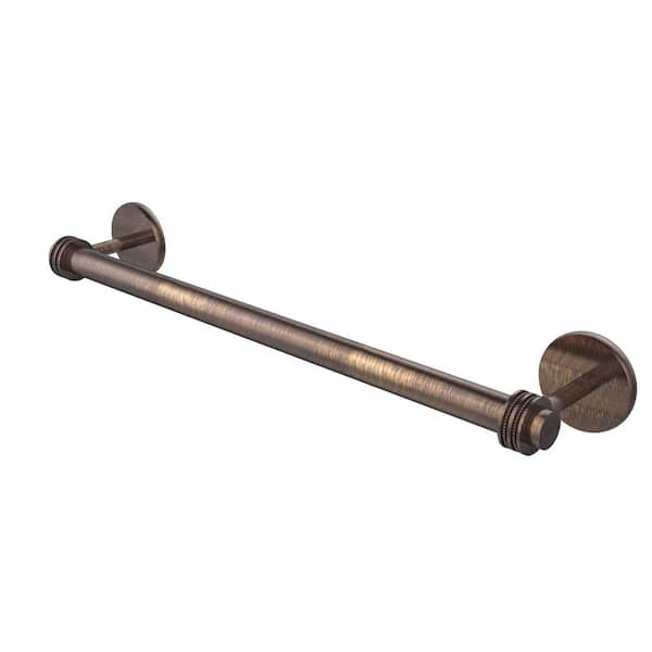 Allied Brass Satellite Orbit Two Collection 36 in. Towel Bar with Dotted Detail in Venetian Bronze