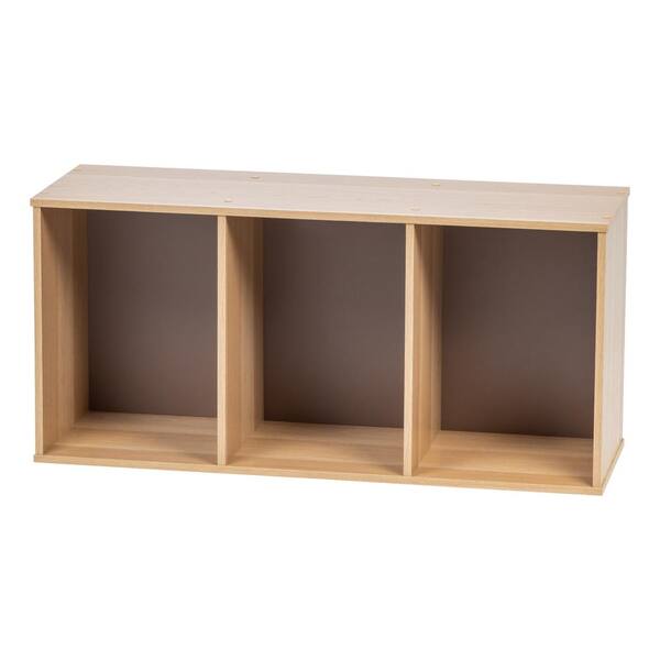 Iris Usa 3 Tier Wood Storage Shelf, 15 Deep Billy Bookcase Discontinued