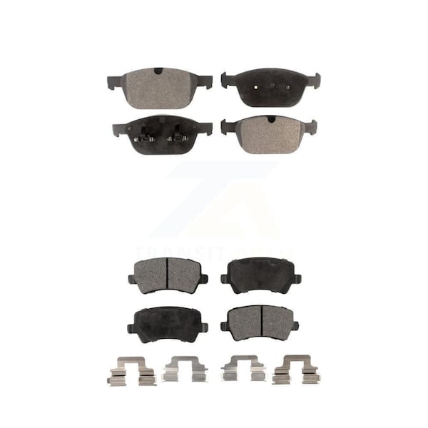 TEC Front Rear Ceramic Brake Pads Kit For 2010-2015 Volvo XC60 KTC-100191