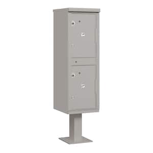 3300 Series USPS 2-Compartments Outdoor Parcel Locker in Gray