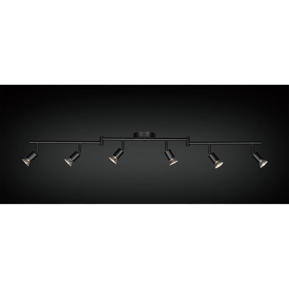 Payton Matte Black Foldable 6-Light Track Lighting Kit