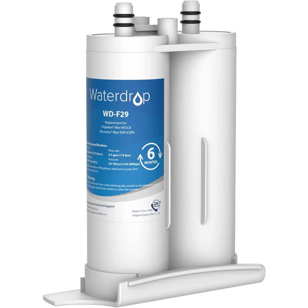 Waterdrop Refrigerator Water Filter, Replacement for WF2CB, PureSource2