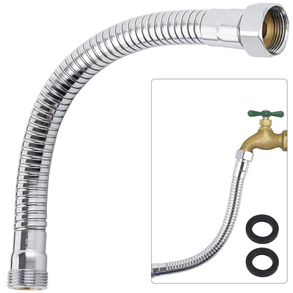 Flexible All Metal Garden Hose Extension Adapter Solid Brass Swivel Hose Protector Leak Proof 3/4 GHT Thread price history on PriceWatchPro