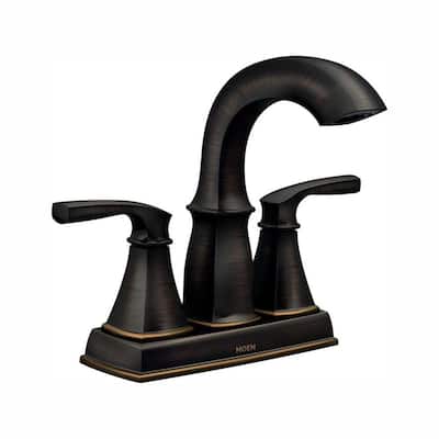 Hensley 4 in. Centerset 2-Handle Bathroom Faucet in Mediterranean Bronze