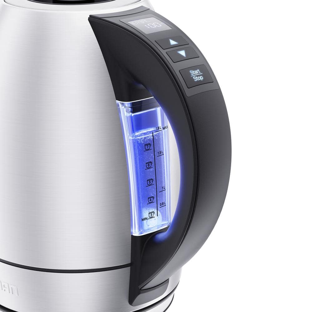 Chefman 1.8 Liter Stainless Steel Electric Kettle with LED Lights