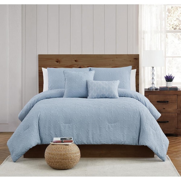 Style 212 Daisy Textured 5 Piece Full/Queen Comforter Set