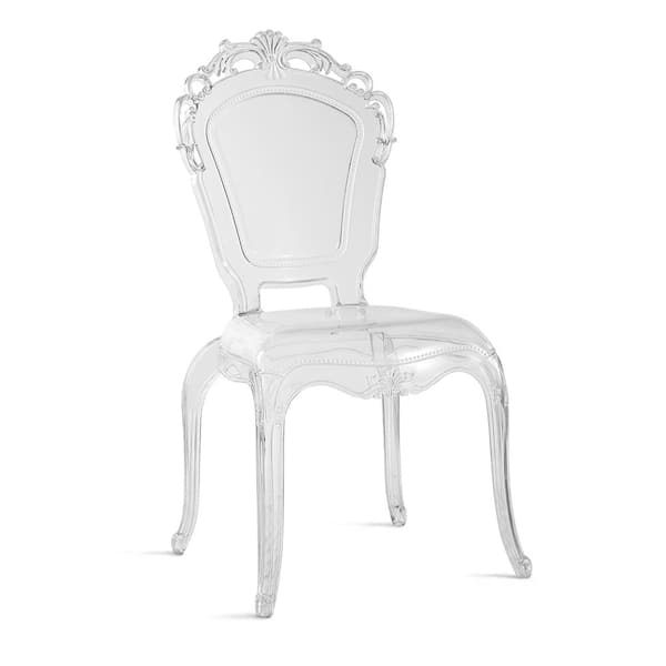 Warehouse of Tiffany Gittel Clear Arm Dining Chair (Set of 2)