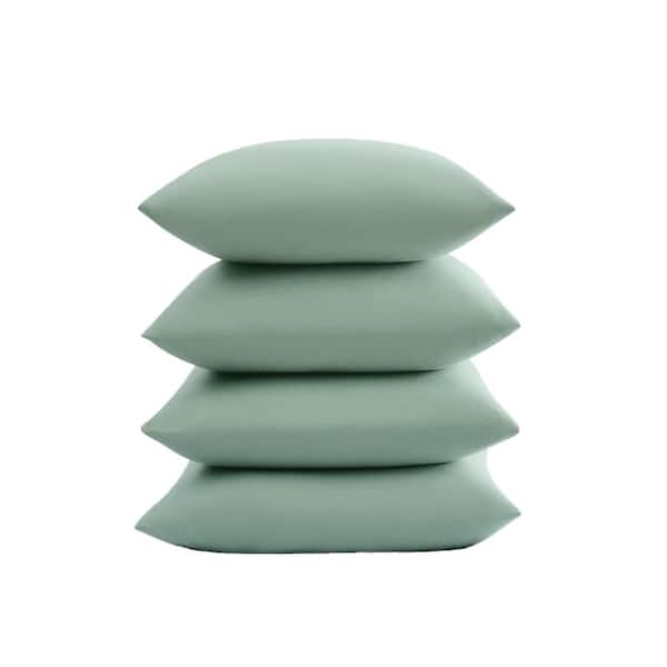 Truly Soft Everyday Green Polyester King Pillowcase Set of 4