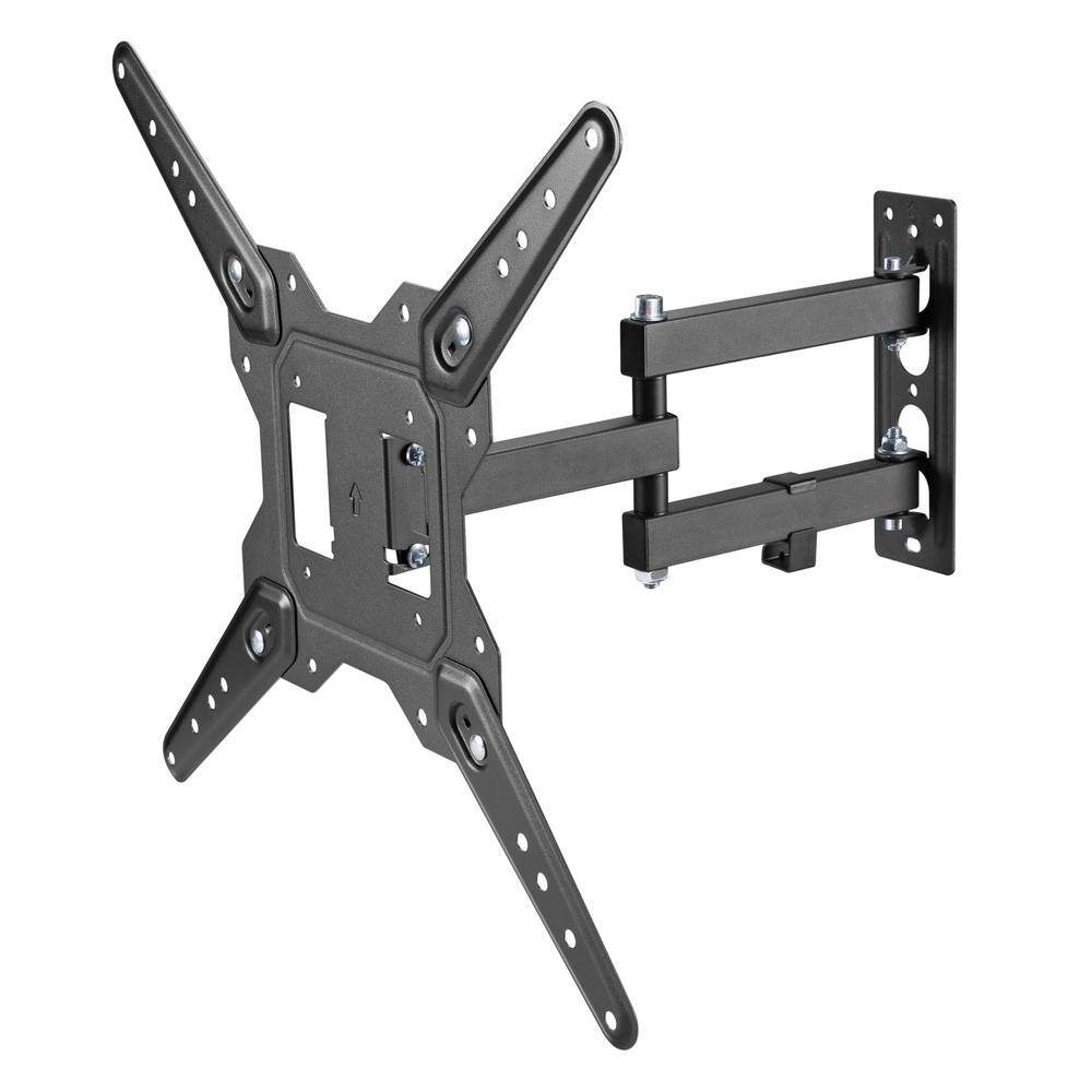 Black Full-Motion Wall Mount for 23-55 Inch TVs
