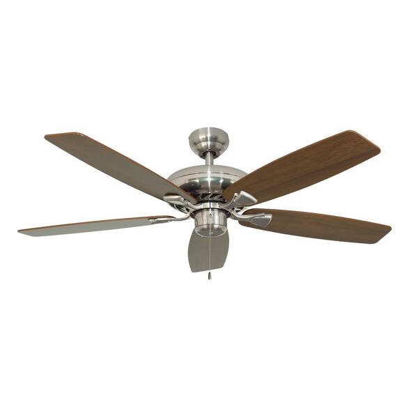 Brushed Nickel Ceiling Fan 10033, Brushed Nickel Ceiling Fan Without Light