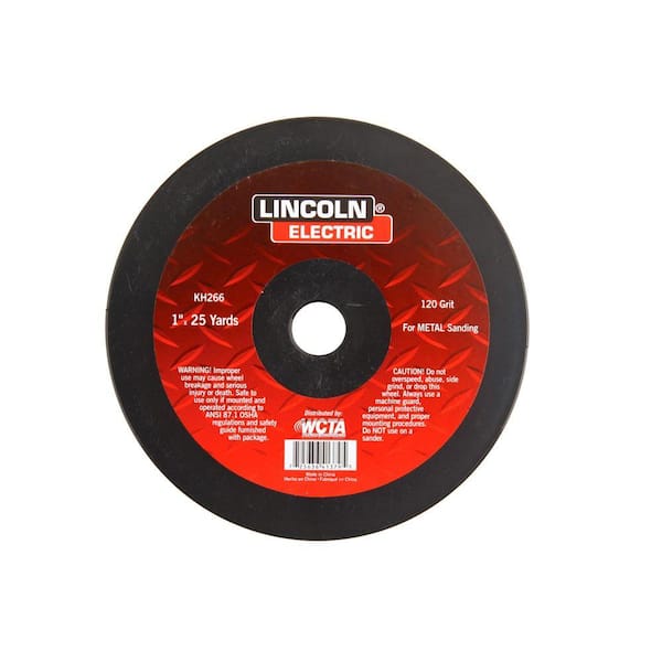 Lincoln Electric 1 in. x 25-Yard 120-Grit Emery Cloth Roll