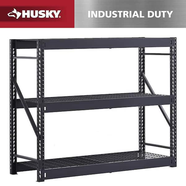 3-Shelf Metal Industrial Duty Freestanding Garage Storage Shelving Unit in Black (65 in. W x 54 in. H x 24 in. D)
