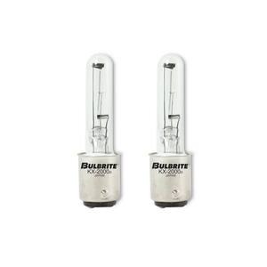 KX-2000 60-Watt T3 Krypton/Xenon Light Bulb with Double-Contact Bayonet (BA15D) Base, Clear, 2700K (2-Pack)