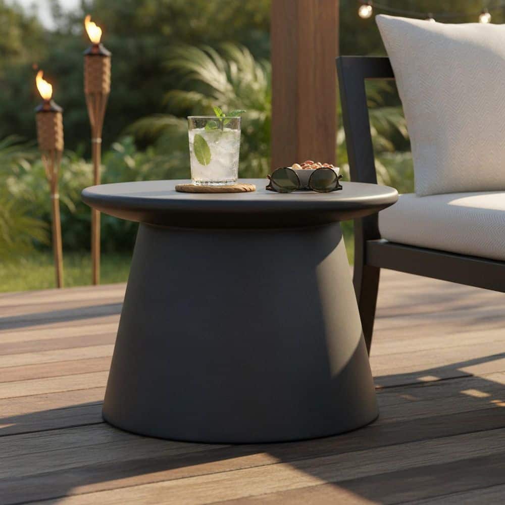 Calcifer Indoor Outdoor Coffee Table  in Charstone Concrete Finish price history on PriceWatchPro