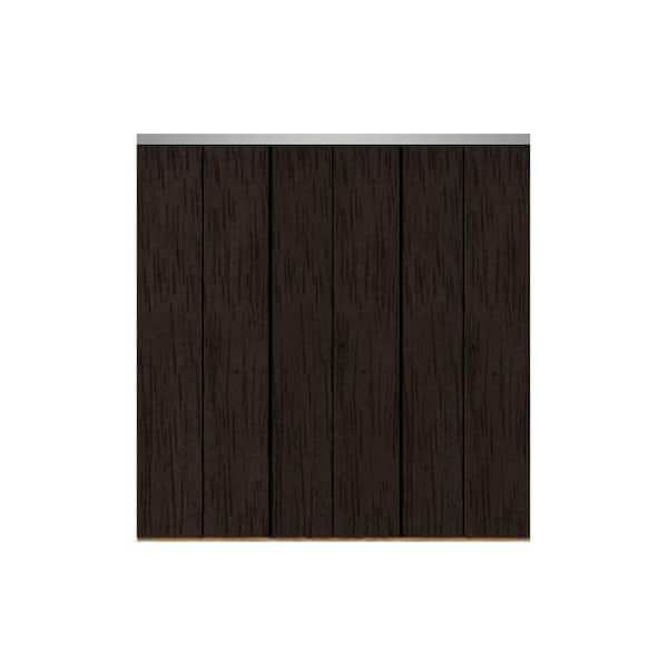 Impact Plus 102 in. x 96 in. Smooth Flush Espresso Solid Core MDF Interior Closet Bi-fold Door with Chrome Trim
