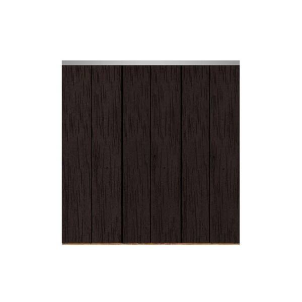 Impact Plus 120 in. x 80 in. Smooth Flush Espresso Solid Core MDF Interior Closet Bi-fold Door with Chrome Trim
