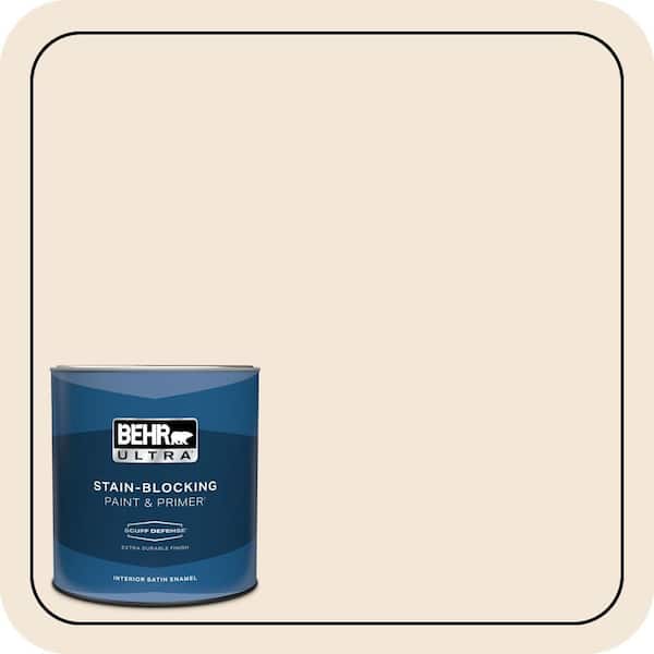 BEHR ULTRA 1 qt. #BWC-23 Vanilla Frost Extra Durable Satin Enamel Interior Paint & Primer