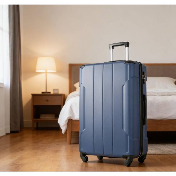 Tatahance 20 in. Blue Hardshell Lightweight Spinner Suitcase with