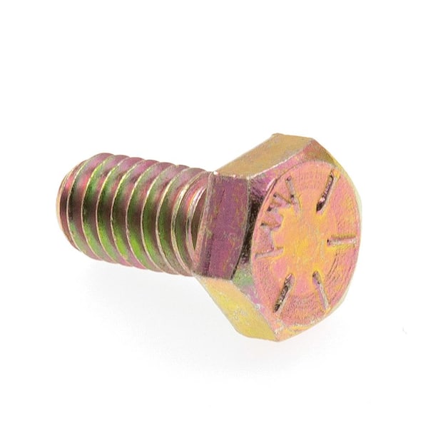 5/16 in.-18 x 5/8 in. Grade 8 Yellow Zinc Plated Steel Hex Head Cap Screws (25-Pack)