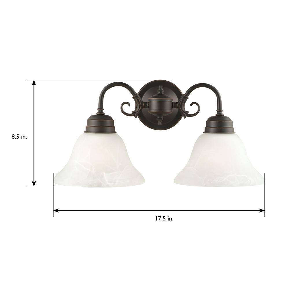 Elegant Millbridge Oil Rubbed Bronze 2-Light Wall Sconce