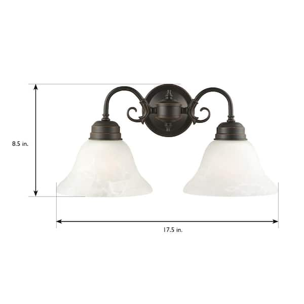 Millbridge 2-Light Oil-Rubbed Bronze Wall Mount Sconce