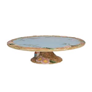 Toulouse 1-Tier Blue Footed Cake Stand
