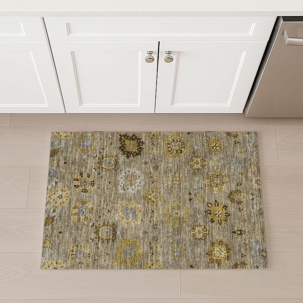 Chantille Machine Washable Indoor/Outdoor Abstract ACN2289 Khaki 2 ft. x 3 ft. Accent Rug price history on PriceWatchPro