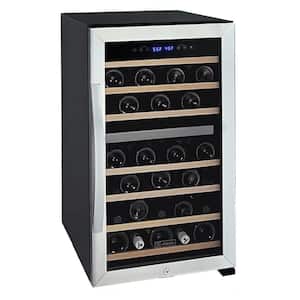 Cascina Series Digital 43-Bottle Dual Zone Wine Cellar Cooling Unit in Stainless Steel