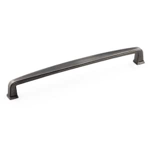 Charlemagne Collection 7 9/16 in. (192 mm) Antique Nickel Transitional Cabinet Bar Pull