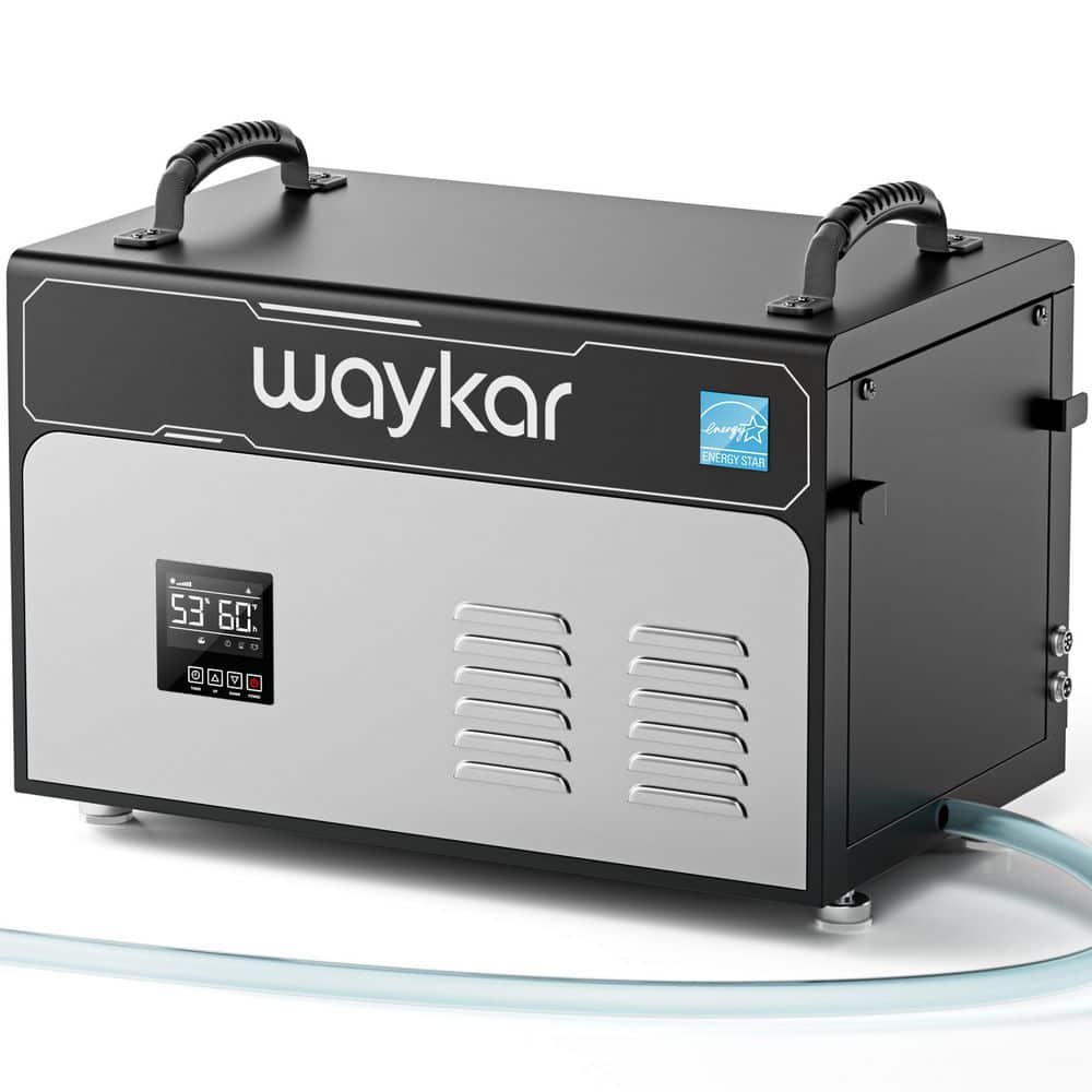 130 pt. 7,500 sq. ft. Energy Star Bucketless Commercial Industrial Dehumidifier in Black with Pump for Basement price history on PriceWatchPro
