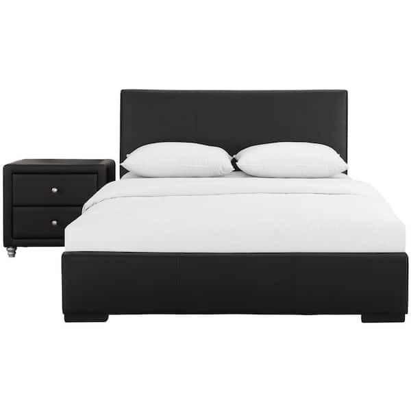 Camden Isle Hindes 79 in. W 2-Piece Black King Bedroom Set