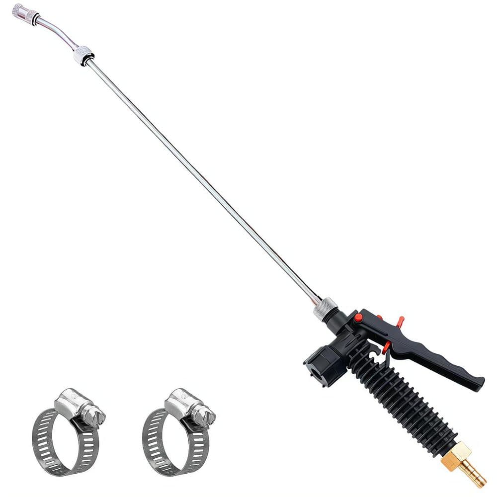 Stainless Steel Sprayer Watering Wand with Shut Off Valve, 29 in, 3/8 in Barb, Adjustable Mist to Stream Nozzle price history on PriceWatchPro