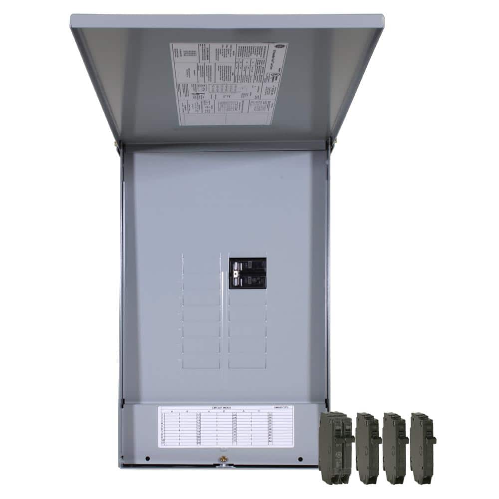 125 Amp 12-Space 24-Circuit Main Breaker Outdoor Load Center Value Pack (TM