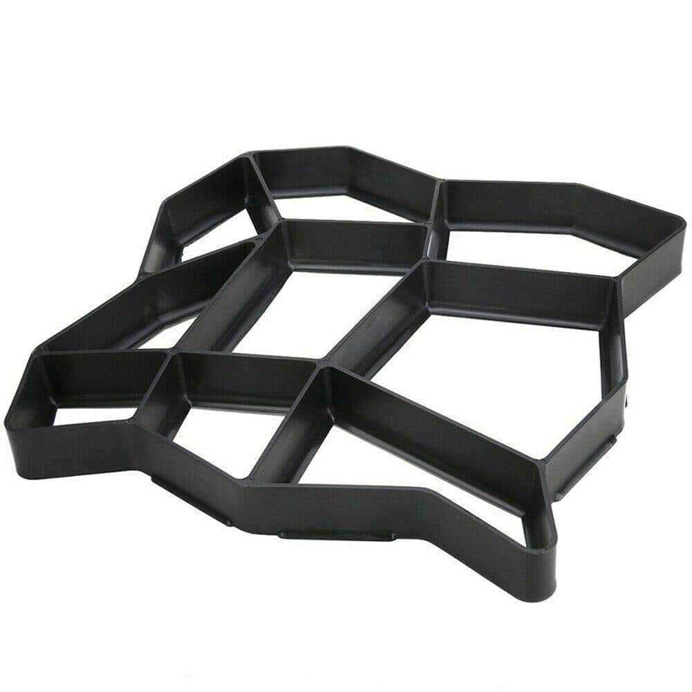 17 in. x 17 in. Black Plastic Paver Mold Reusable Concrete Stepping Stone Paver Walk Way Mold for Patio, Lawn and Garden price history on PriceWatchPro
