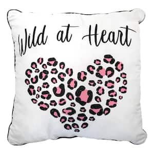 Wild at Heart 6-Piece Multi-Color Twin Bed in a Bag Set with Decorative Pillow