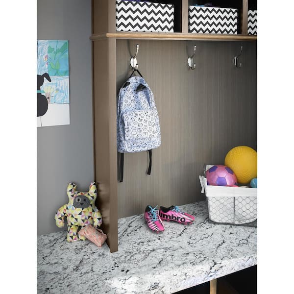 5 ft. x 12 ft. Laminate Sheet in White Ice Granite with Premiumfx Etchings Finish